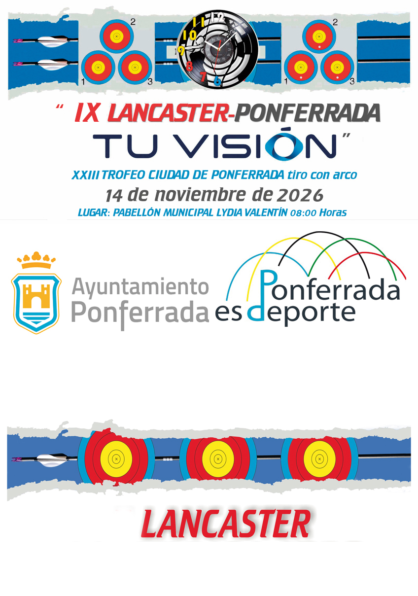 Cartel de IX LANCASTER-PONFERRADA TU VISIÓN