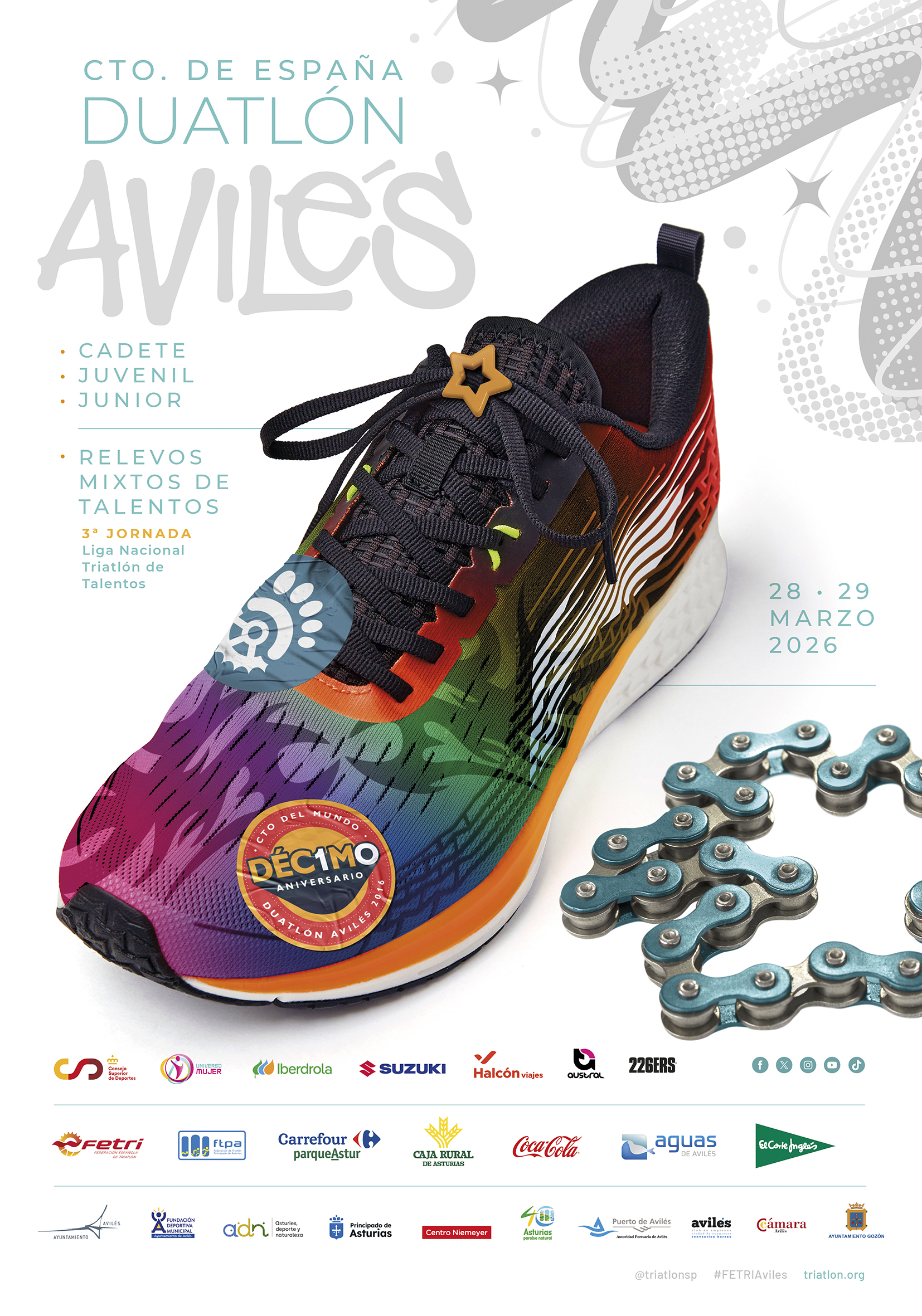 Campeonato de España de Duatlón Cadete, Juvenil y Junior - Avilés 2026